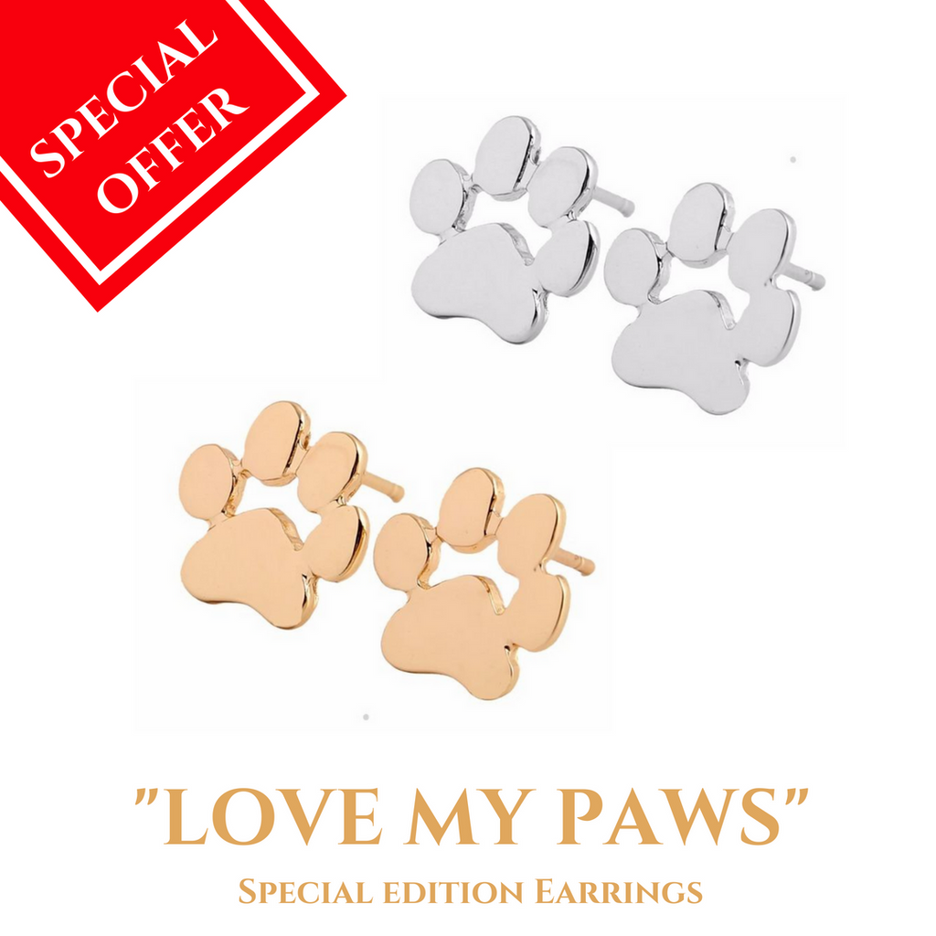 Dog Mom -"LOVE MY PAWS" Earrings
