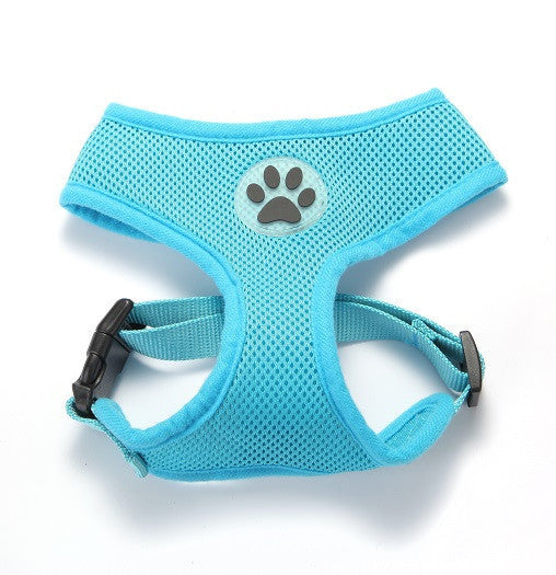 ZValue-Friendly Breathable Mesh & Padded Vest Harness Light Blue / XS