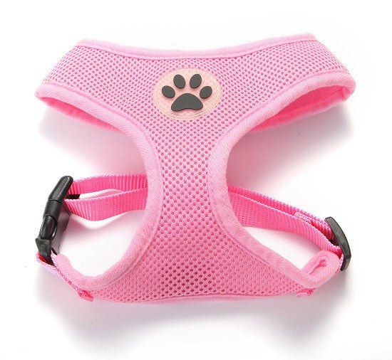 ZValue-Friendly Breathable Mesh & Padded Vest Harness Pink / XS