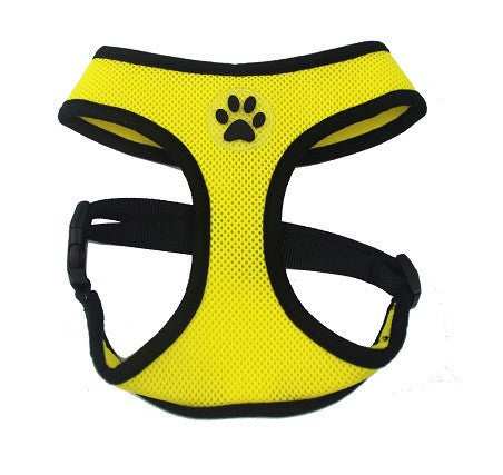 ZValue-Friendly Breathable Mesh & Padded Vest Harness Yellow / XS